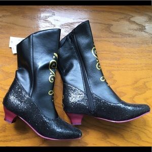 NWT Girls Frozen Anna Dress Up Boots size 2/3